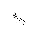 View 90947A2108 Brake Hydraulic Hose (Left, Rear) Full-Sized Product Image