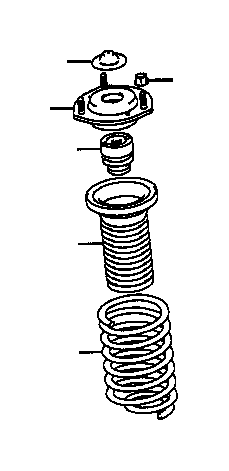 View 4813124340 Coil Spring (Right, Front) Full-Sized Product Image