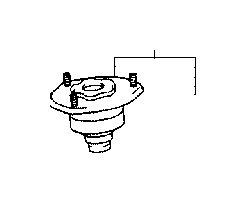 View 4868050110 Suspension Shock Absorber Mount (Front) Full-Sized Product Image
