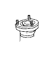View 4876006200 Suspension Strut Mount (Left, Rear) Full-Sized Product Image