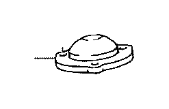 View 4855450040 Suspension Shock Absorber Mount (Left, Rear) Full-Sized Product Image