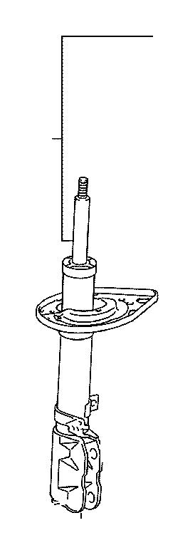 View 4854080025 Suspension Strut (Left, Rear) Full-Sized Product Image