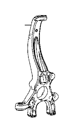 View 4320124010 KNUCKLE,  STEERING,  RIGHT Full-Sized Product Image