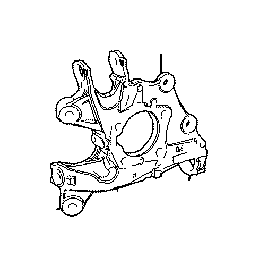 View 423040E080 CARRIER SUB-ASSEMBLY,  REAR AXLE,  RIGHT Full-Sized Product Image