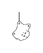 View 485160E010 Shock Mount Bracket (Right, Rear, Upper) Full-Sized Product Image