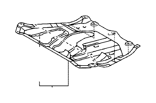 View 514400E020 Radiator Support Splash Shield Full-Sized Product Image