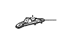 View 5220433041 Suspension Subframe Crossmember Brace (Left, Rear, Lower) Full-Sized Product Image