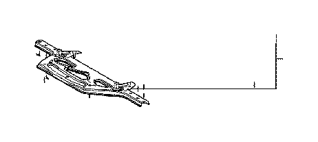 View 5170824020 Suspension Subframe Crossmember Brace (Front) Full-Sized Product Image