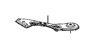 View 510360E070 Suspension Subframe Crossmember Brace (Left) Full-Sized Product Image