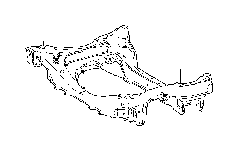 View 5120111020 Suspension Subframe Crossmember (Front) Full-Sized Product Image
