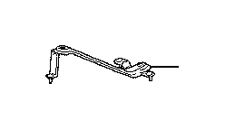 View 5229611010 Suspension Subframe Crossmember Brace (Left, Rear) Full-Sized Product Image