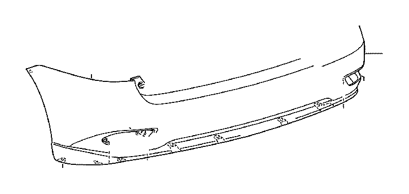 View 521050E903 Bumper Cover (Rear) Full-Sized Product Image