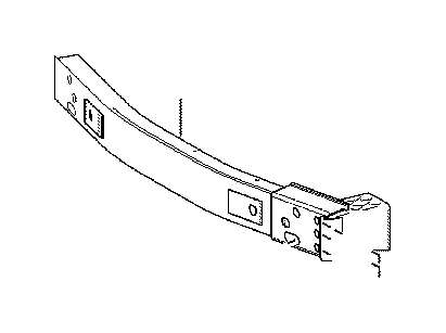 View 520210E070 Bumper Impact Bar (Front) Full-Sized Product Image