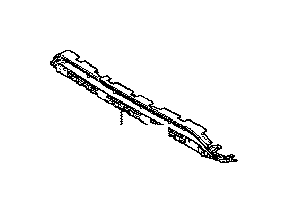 View 521170E010 Bumper Cover Support Rail (Front, Lower) Full-Sized Product Image
