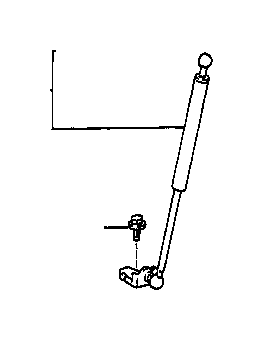 View 5344039155 Hood Lift Support (Left, Right) Full-Sized Product Image