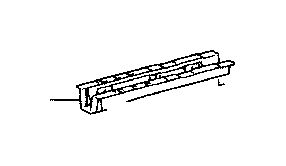 View 581070E010 Floor Pan Reinforcement (Front) Full-Sized Product Image