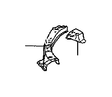 View 5321330130 Radiator Support Tie Bar Extension (Right, Upper) Full-Sized Product Image