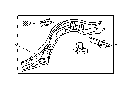 View 5760230933 Frame Side Member (Left, Rear) Full-Sized Product Image
