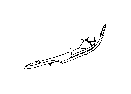 View 533810E090 Hood Seal Full-Sized Product Image