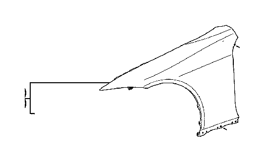 View 5380111050 Fender (Right, Front) Full-Sized Product Image