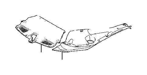View 5329211020 Radiator Support Access Cover (Left) Full-Sized Product Image