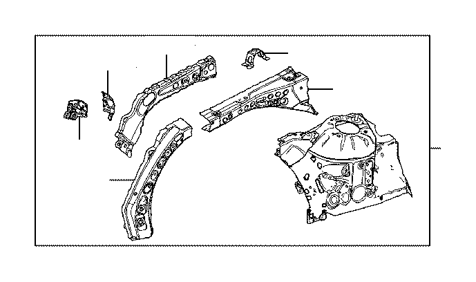 View 5370706060 Fender Apron Extension (Right) Full-Sized Product Image