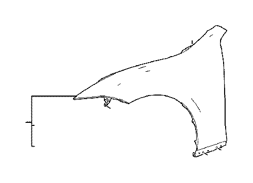 View 5380250220 Fender (Left, Front) Full-Sized Product Image