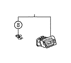 View 5566050160E0 Dashboard Air Vent Full-Sized Product Image
