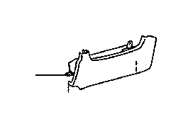 View 7390075020A1 Instrument Panel Air Bag (Lower) Full-Sized Product Image
