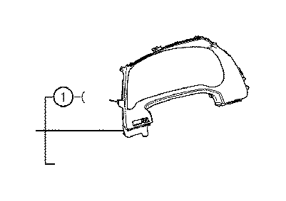 View 554190E020 Instrument Cluster Bezel Insulator Full-Sized Product Image