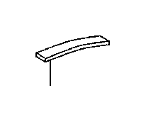 View 5535730100 CUSHION,  INSTRUMENT PANEL,  NO. 3 Full-Sized Product Image