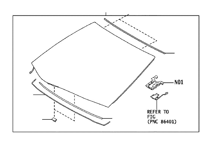 View 5610150909 Windshield Full-Sized Product Image
