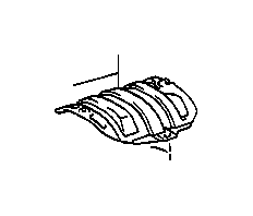 View 5815233010 Floor Pan Heat Shield (Front) Full-Sized Product Image
