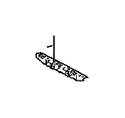 View 5838548050 BRACKET,  REAR BUMPER COVER,  RIGHT Full-Sized Product Image