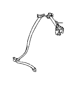 View 733700E010B0 Seat Belt Lap and Shoulder Belt (Left, Rear) Full-Sized Product Image