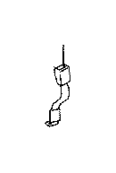 View 733800E020A0 Seat Belt Receptacle (Rear) Full-Sized Product Image