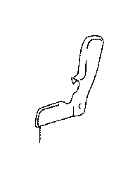 View 718260E010B0 Seat Trim Panel (Left, Rear) Full-Sized Product Image
