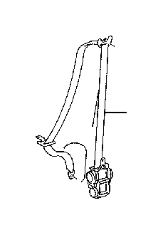 View 7322030D10A1 Seat Belt Lap and Shoulder Belt (Left, Front) Full-Sized Product Image