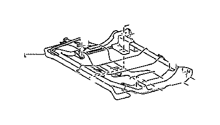 View 7101560311 FRAME SUB-ASSEMBLY,  REAR SEAT CUSHION,  RIGHT Full-Sized Product Image