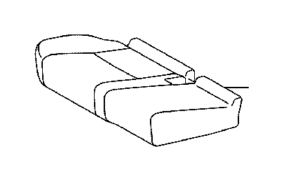 View 7107560D90E7 Seat Cover (Right, Rear) Full-Sized Product Image