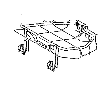 View 7101660170 Seat Frame (Left, Rear) Full-Sized Product Image