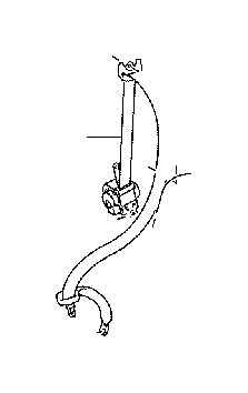 View 7336060601C0 Seat Belt Lap and Shoulder Belt (Right, Rear) Full-Sized Product Image