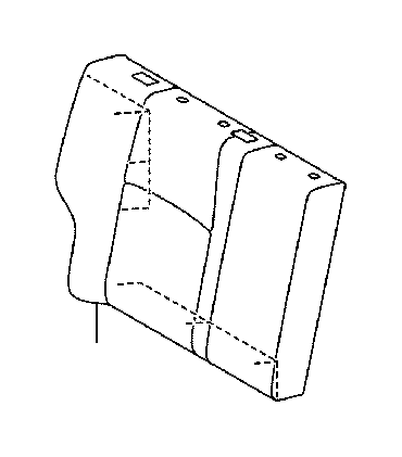 View 7107776200C3 Seat Back Cushion Cover (Right, Rear) Full-Sized Product Image