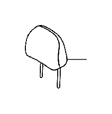 View 7194076110C2 Headrest (Rear) Full-Sized Product Image