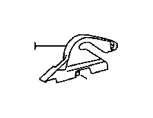 View 7169360140E1 Seat Hinge Cover (Right, Rear) Full-Sized Product Image
