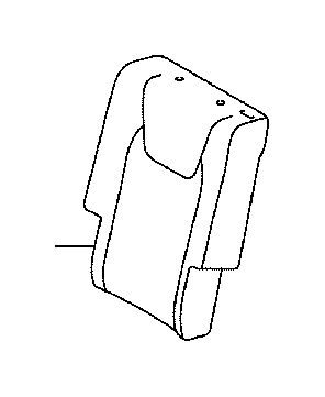 View 710770E080E2 COVER,  REAR SEAT BACK,  RIGHT (FOR SEPARATE TYPE) Full-Sized Product Image