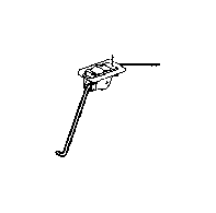 View 7205753010B3 Folding Seat Latch Release Handle (Right, Rear) Full-Sized Product Image