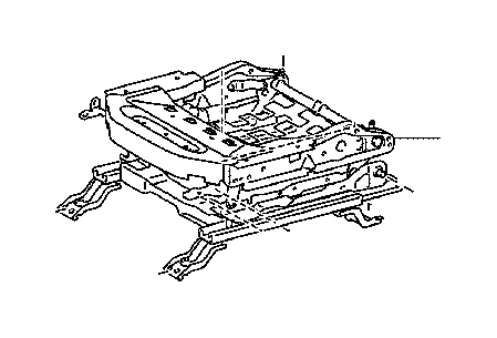 View 7161060461 Seat Frame (Right, Front) Full-Sized Product Image