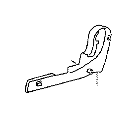 View 7182548060B0 Seat Back Recliner Adjustment Mechanism Cover (Right, Rear) Full-Sized Product Image