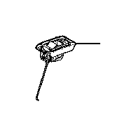 View 7205853010C0 Folding Seat Latch Release Handle (Left, Rear) Full-Sized Product Image